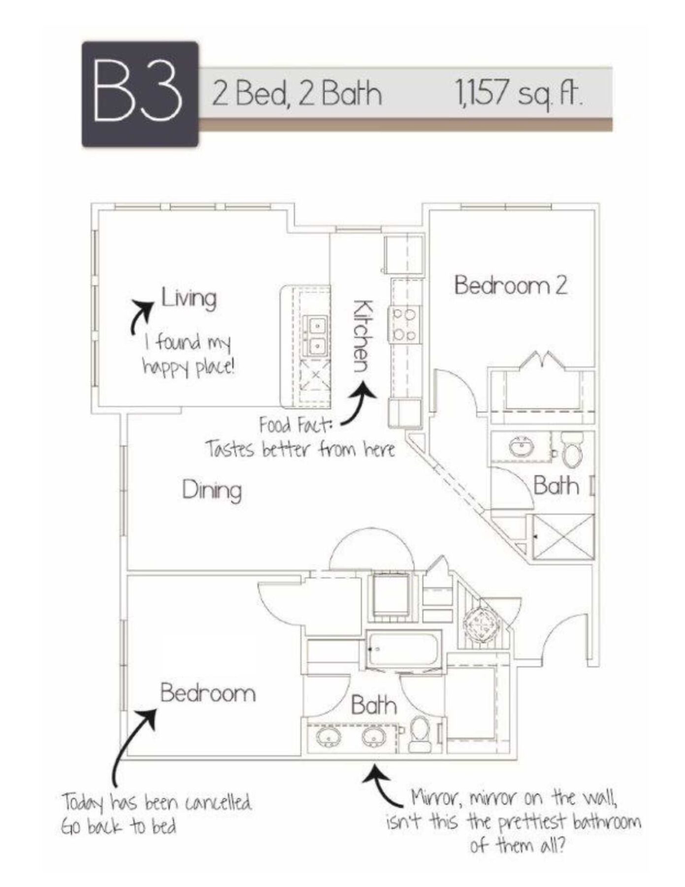 Tuscany 1 bedroom 1 bath apartment 786 sqft at Marcella at Gateway